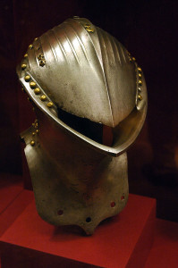 Fidelis Helm. (Actual image source: Tournament Helm Stechhelm. Available through the Metropolitan Museum of Art (www.metmuseum.org) under Open Access for Scholarly Content policy.