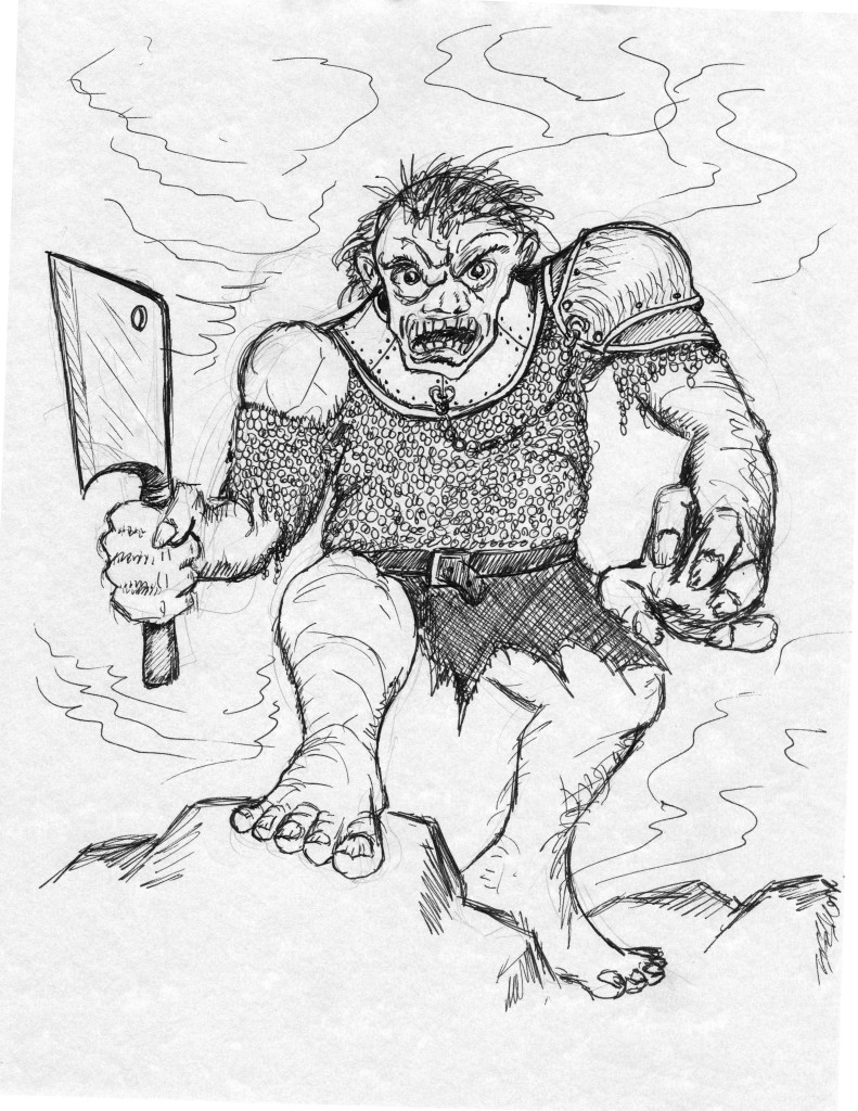 Art by Aaron Potter, 2015. Used with permission. From the Journal of Sutton, an occasional artistic representation of our campaign's shenanigans.